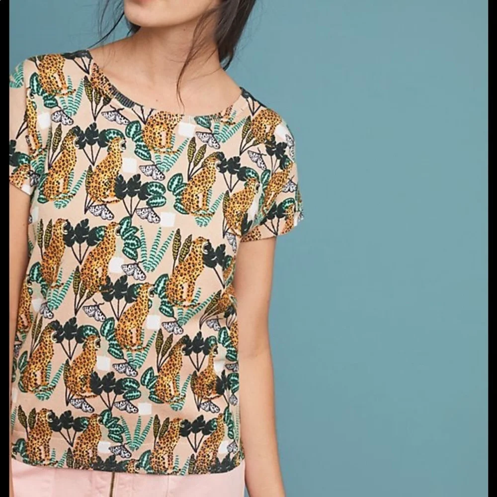 PEPALOVES FELINE PRINTED SWEATER TEE XS - Picture 2 of 9